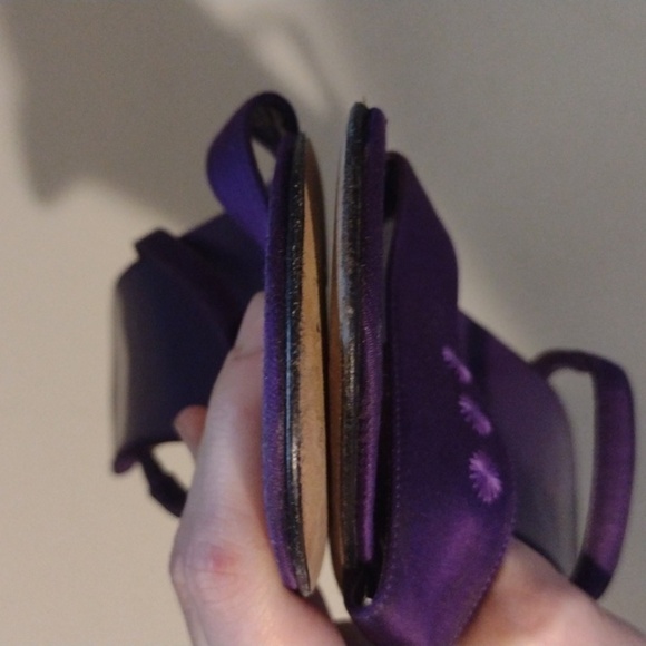 Kate Spade purple strappy heel slip-ons size 8 - Picture 8 of 12